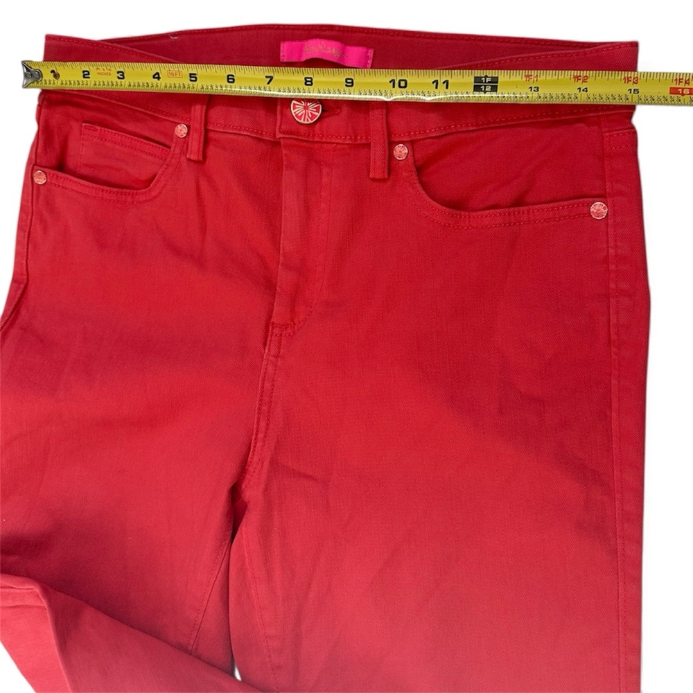 Lilly Pulitzer Coral Skinny Jeans - Picture 8 of 9